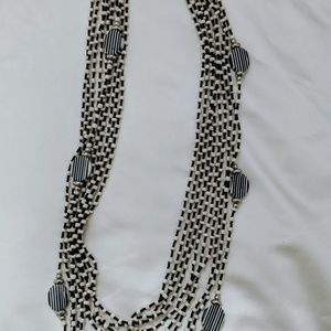 Black and White Bead Necklace